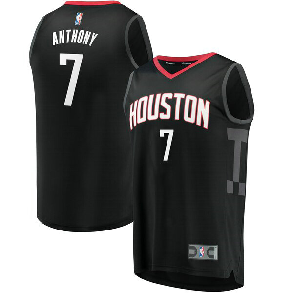 Maillot Houston Rockets Homme Carmelo Anthony 7 Alternative à rupture rapide Noir